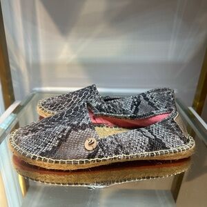 Replay Black and Pink Espadrilles Sz 8